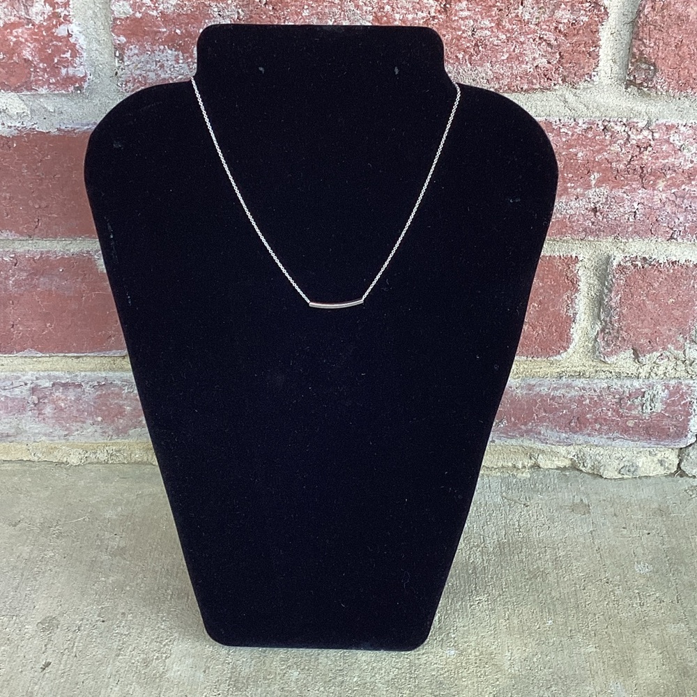 Minimalist Silver Bar Necklace - Women Jewelry